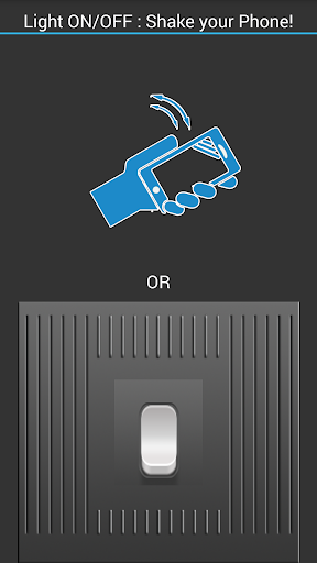 Android application FlashLight Shake It screenshort