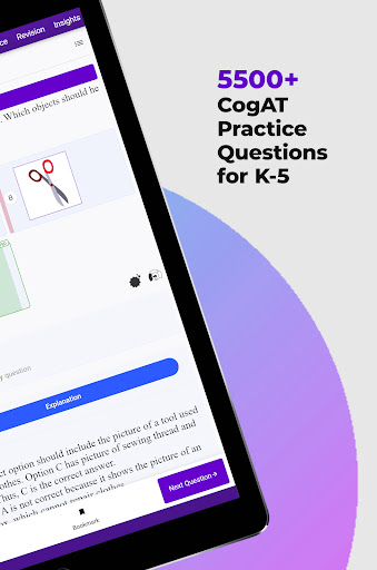 Screenshot of CogAT Test Prep App by Gifted