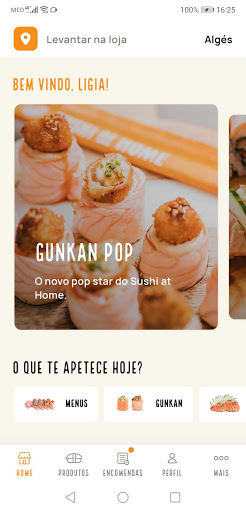 Sushi at Home Screen 2