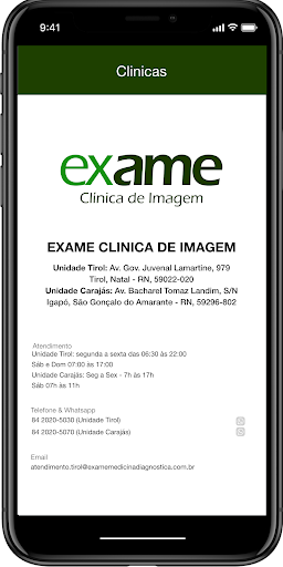 EXAME CLINICA DE IMAGEM Screen 2