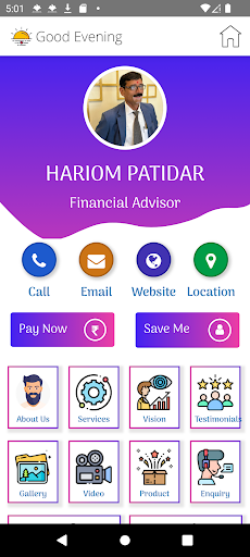 Android application Hariom Patidar screenshort