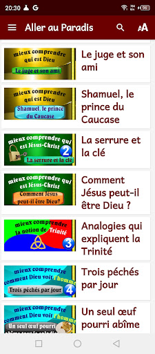 Android application Aller au Paradis screenshort