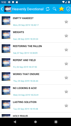 Android application Heavenly Blessing Devotional screenshort