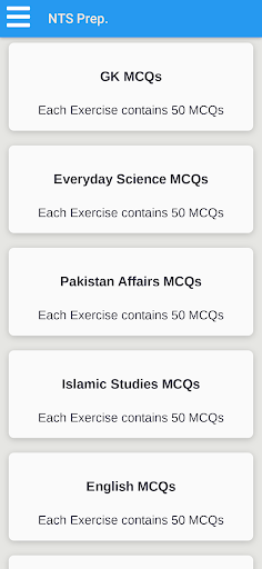 Android application NTS Test Preparation screenshort