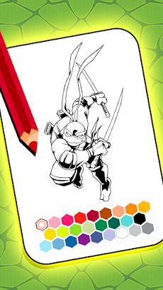 Turtles coloring hero ninjaのおすすめ画像5