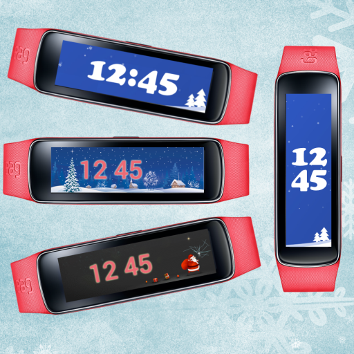Gear Fit Winter Clock