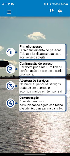 Android application Charqueadas Serviços online screenshort