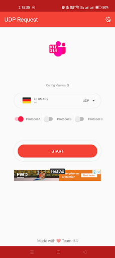 UDP request Screen 2