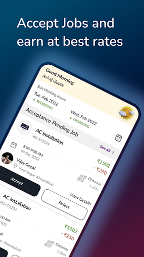 Android application Jaipur Service Company Agent screenshort