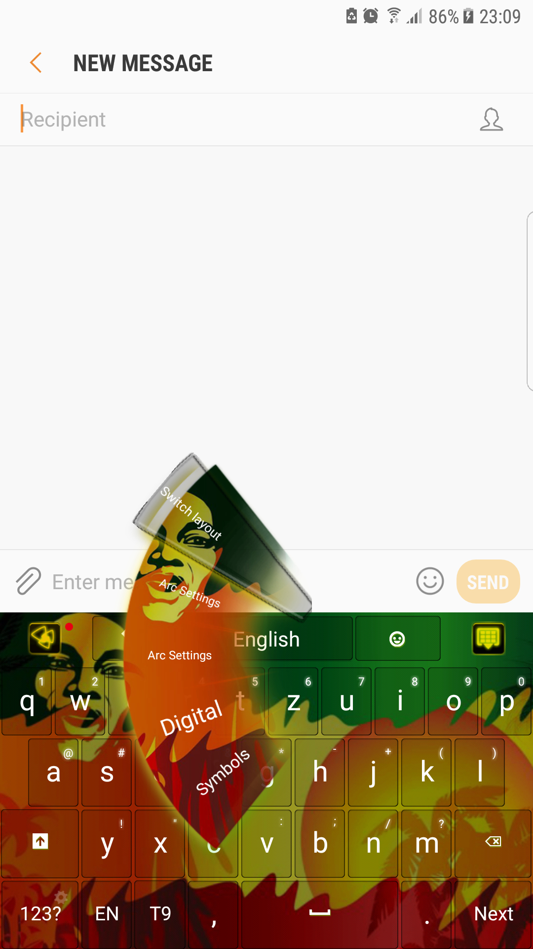 Android application Reggae keyboard screenshort
