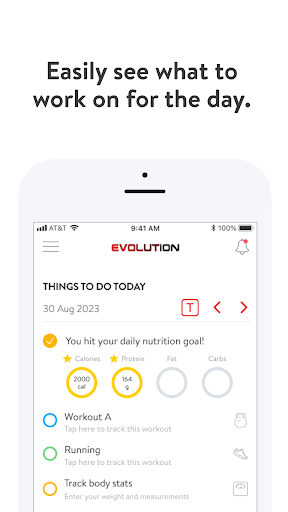 My Evolution Fitness Screen 2