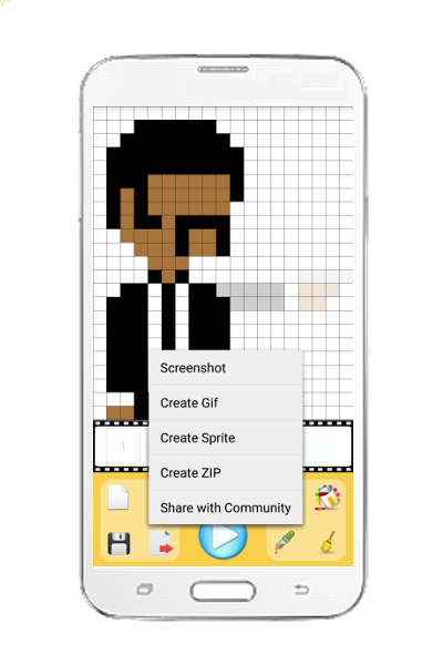 Android application Pixel Art Studio screenshort