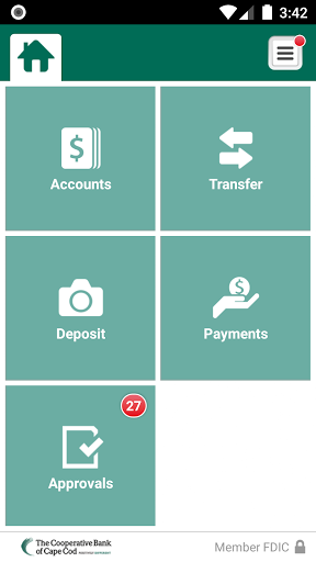 The Cooperative Bank CC Biz Screen 3