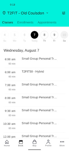 T2FIT Screen 2