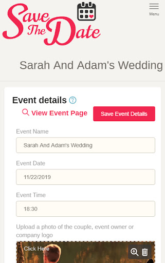 Save The Date - Wedding Rsvp Screen 3
