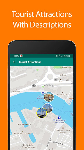 Android application Bristol Offline Map and Travel screenshort