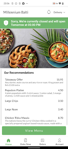 Millennium Balti Screen 2