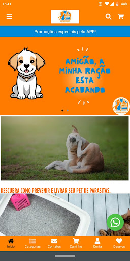Android application Raça e Ração screenshort