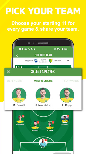 The Yellows - Live Scores Screen 2