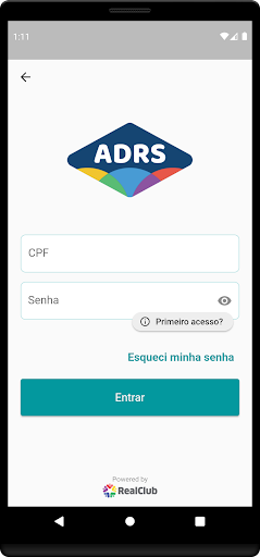 Android application ADRS screenshort
