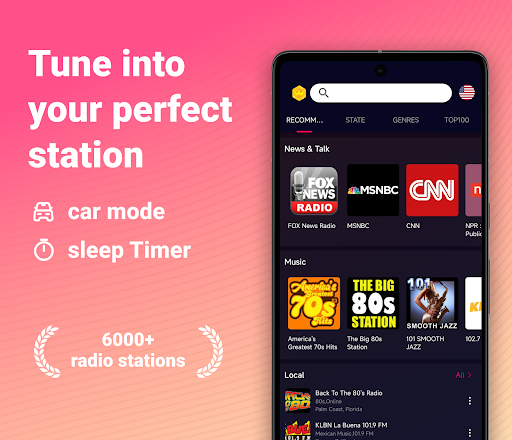 Android application FM Radio, Live FM, Live radio screenshort