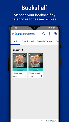 Android application PORi eBook Reader screenshort