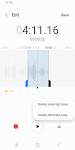 screenshot of Samsung Voice Recorder