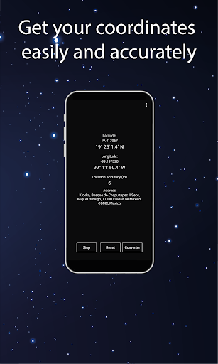 Coordinates finder Screen 2