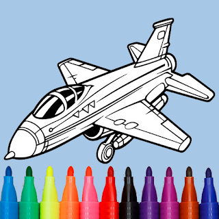 Jet Fighters Coloring Book apk