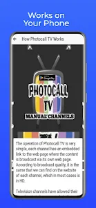 Photocall TV Manual Helper