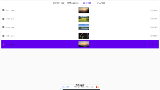 Android application E-frame on TV - image & videos screenshort