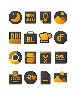 Yellowdiant - Captura de pantalla del paquete de iconos