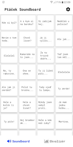 Android application Ptáček Soundboard screenshort