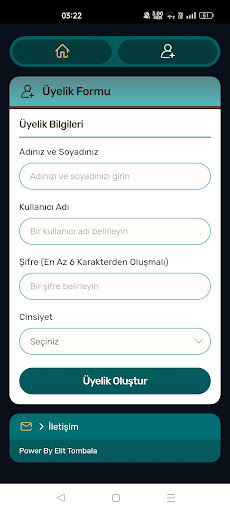 Android application Elit Tombala screenshort