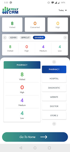 Android application RelyCRM screenshort