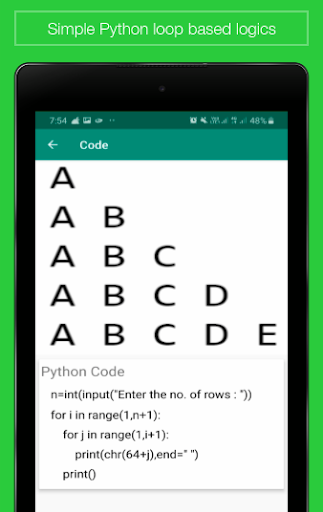 Python Pattern Program Screen 3