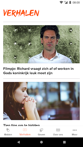 "Bid voor ons!" Screen 3