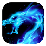 Blue Flaming Dragon Theme icon