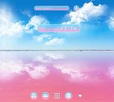 screenshot of Pink Lagoon Theme