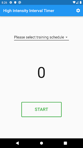 Android application HIIT Fitness Exercise Timer screenshort