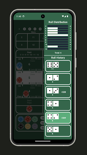 Craps Mobile Screen 3