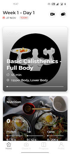 Bed and Bench Press Screen 2