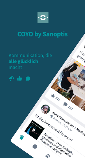 Android application COYO by Sanoptis screenshort