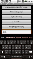 screenshot of Brazilian Portuguese Keyboard