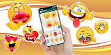 screenshot of WASticker animated emojis