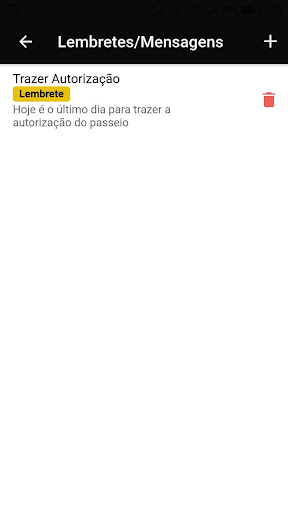 Android application St John's Responsáveis screenshort