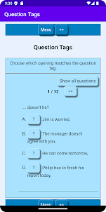 Question Tag Practice