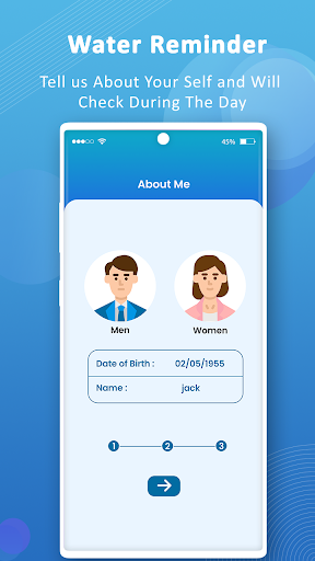 Android application Water Reminder - Drink Water R screenshort