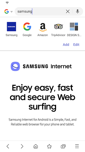 Samsung Internet Browser  screenshots 1
