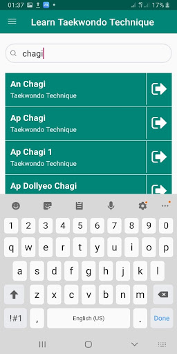 Learn Taekwondo Technique Screenshot 4 - AppWisp.com